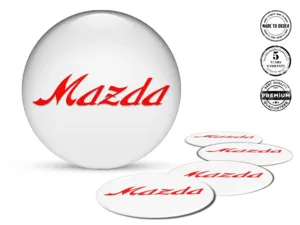 Mazda Radfelgen-Aufkleber Logo Premium Harz-Sticker
